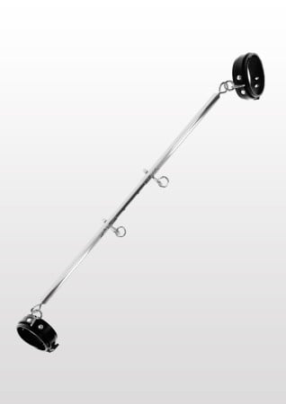 Rozporka s putami Taboom Spreader Bar with Ankle Cuffs strieborno-čierna