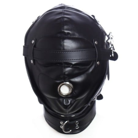 Slave4master Blindfolded Hood With Mouth Hole