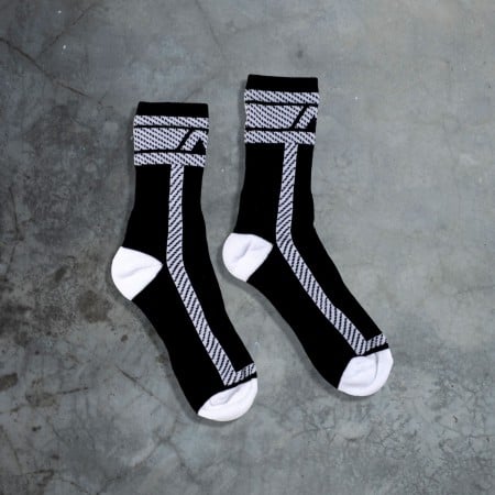 Ponožky AD Fetish ADF28 Fetish Sock čierno-biele