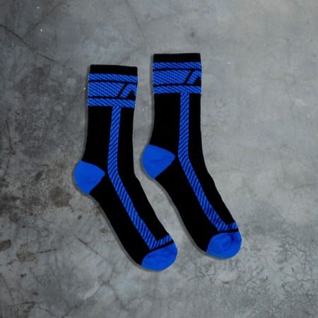 AD Fetish ADF28 Fetish Sock Black-Blue