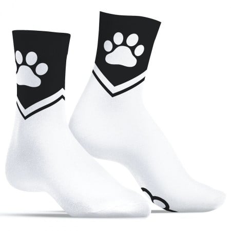 Kinky Puppy Paw Socks White