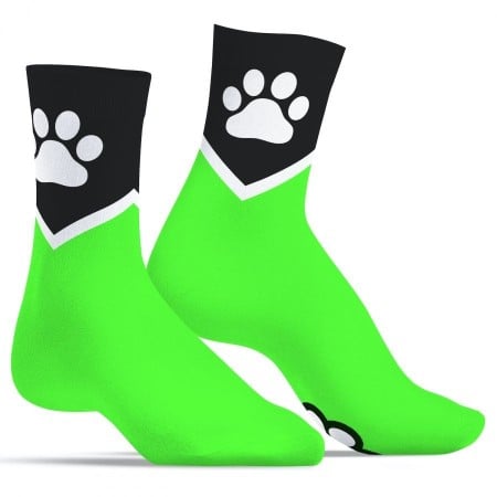 Kinky Puppy Paw Socks Green