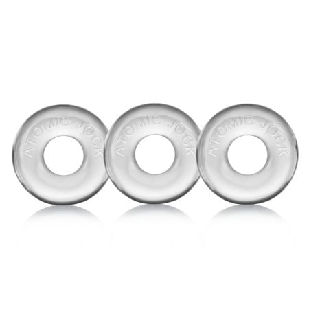 Oxballs Ringer Cock Rings 3-Pack Clear