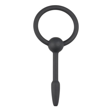 Silikonový penis plug s kroužkem Sinner Gear malý 4–8 mm