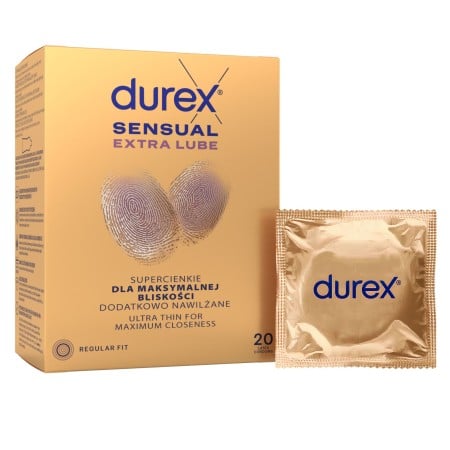 Kondomy Durex Sensual Extra Lube 20 ks