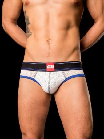 Jocksy Barcode Berlin Backless Brief Bond Street bielo-modro-čierne