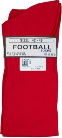 Mister B Football Socks Red