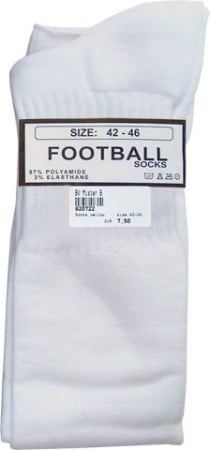 Mister B Football Socks White