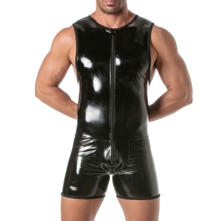 TOF Paris Vinyl Full Zipped Body Black