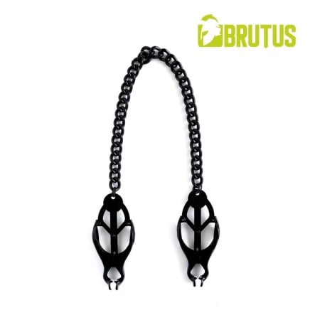 Svorky na bradavky Brutus Japanese Clover Nipple Clamps čierne