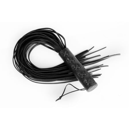 Whips Primal Bond Large Braided Flogger Black