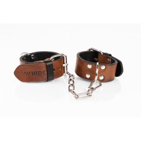 Whips Primal Bond Slim Cuffs Small Brown