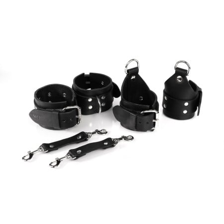 Whips Primal Bond St. Andrew’s Cross Cuffs Black