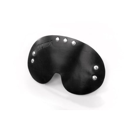 Kožená maska na oči Whips Primal Bond Blindfold čierna