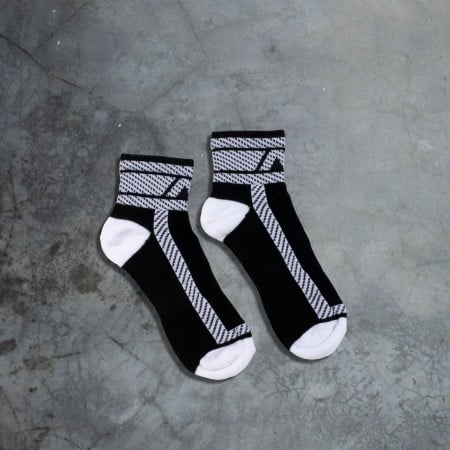 Ponožky AD Fetish ADF27 Fetish Ankle Sock černo-bílé