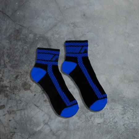 AD Fetish ADF27 Fetish Ankle Sock Black-Blue