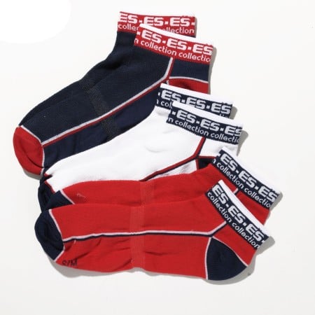 Ponožky ES Collection SCK02P 3 Pack Ankle Socks