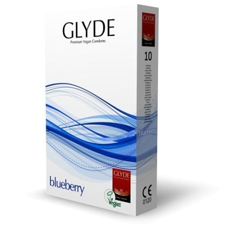 Kondómy Glyde čučoriedkové 10 ks