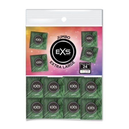 Kondómy EXS Jumbo 24 ks