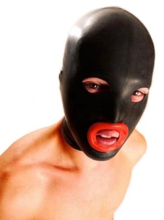 M&K Rubber Hood Red Lips