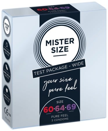 Mister Size Condoms Test Package 60–64–69