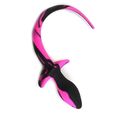 Slave4master Silicone Puppy Tail Black-Pink