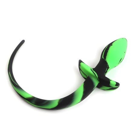 Slave4master Silicone Puppy Tail Black-Green