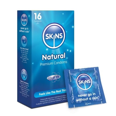 Kondómy Skins Natural 16 ks