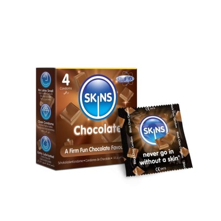 Skins Chocolate Condoms 4 Pack