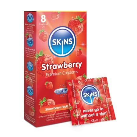 Kondomy Skins Strawberry 8 ks