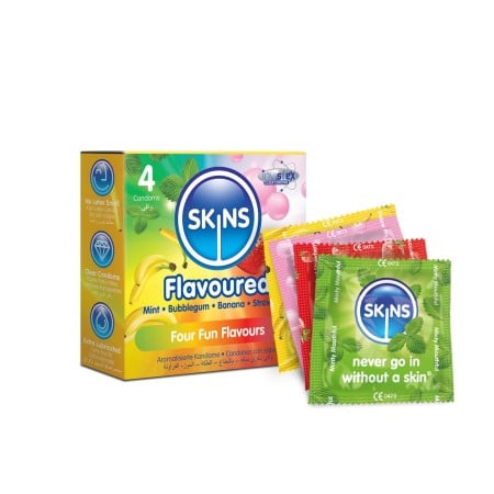 Skins Flavours Condoms 4 Pack
