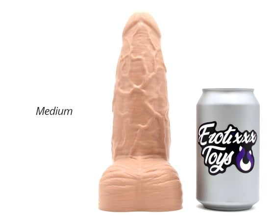 Erotixxx Toys Big Veiny Dildo Pale Flesh 75% M