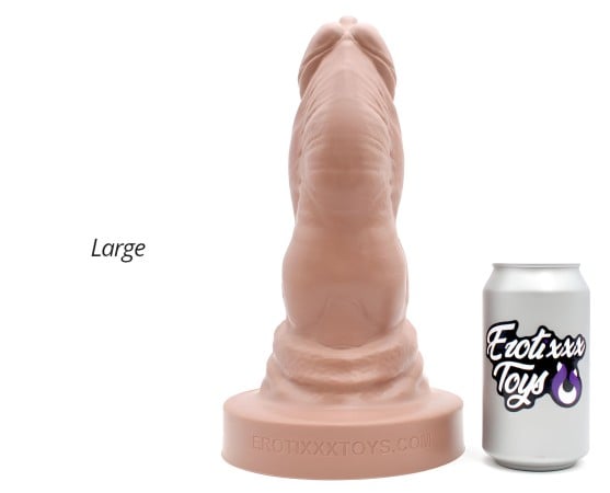 Dildo Erotixxx Toys Bulldog Pale Flesh 75% L