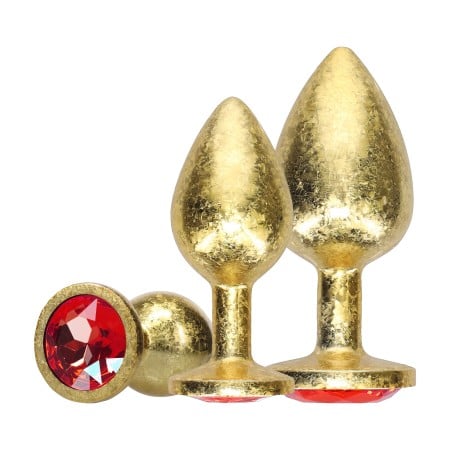Ouch! Milan Collection Metal Anal Plug Set Gold