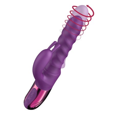 Prirážací vibrátor She.E.O Swirl Rabbit Thrusting Vibrator