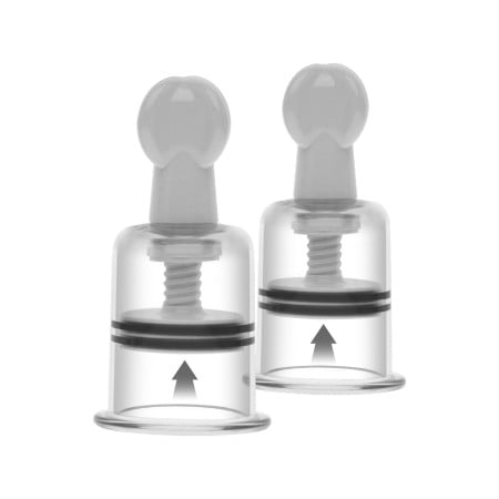 Prísavky na bradavky She.E.O Nipple & Clitoral Suckers M/L