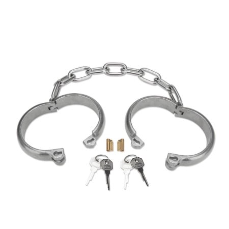 Kovová pouta Prowler RED Heavy-Duty Ankle Cuffs