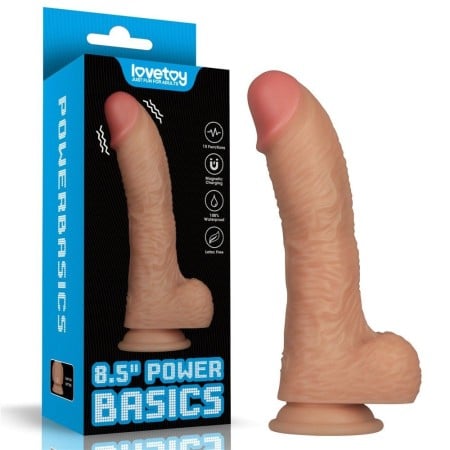 Lovetoy 8.5″ Power Basics Vibrating Dildo