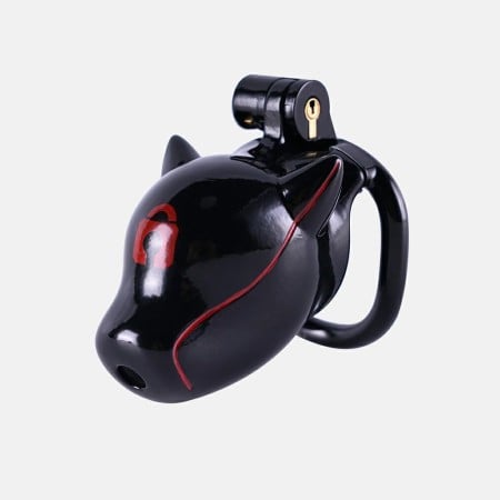 Furrjoi Glossy Ido Chastity Cage Red