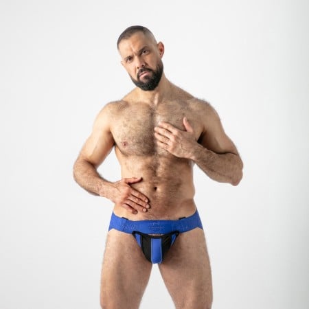 Jocksy Locker Gear LK0137 Open Access Jockstrap modré