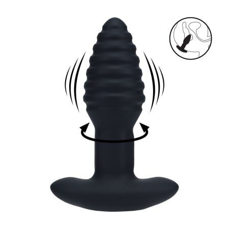 Levelz Vibrating & Rotating Ribbed Anal Plug
