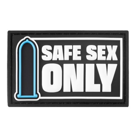 Darklands Safe Sex Only Velcro Tag