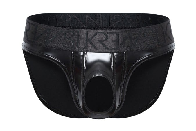 Slipy Sukrew Wet Look U-Style Brief Fetish Black