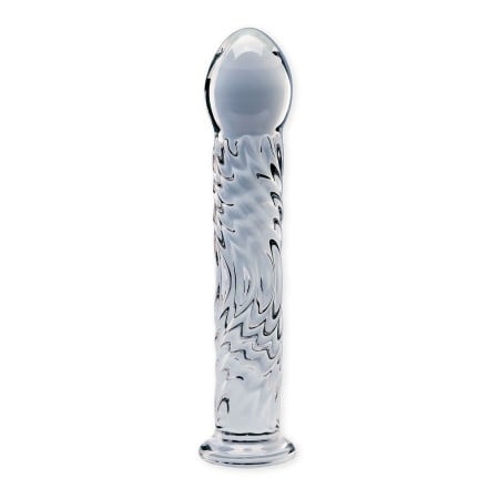 Clarity Seraphic Ripple Glass Dildo