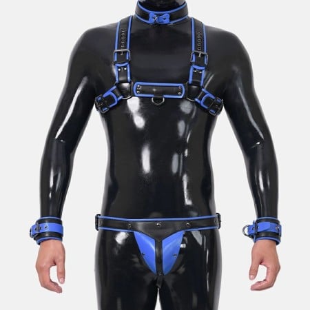 Furrjoi Harness Set with Crotch Black-Blue