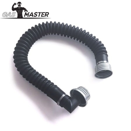 GasMaster Gas Mask Hose Angled Male Connector