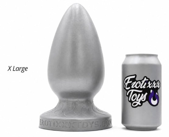 Erotixxx Toys Butt Plug Silver 40% XL