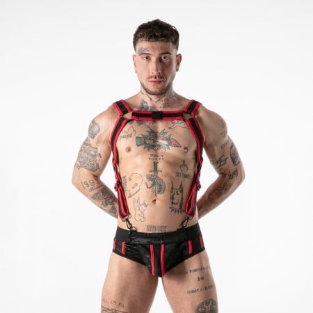 Locker Gear LK0746 Full Military Access Harness Red