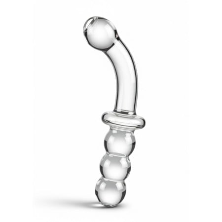 Skleněné dildo ToyJoy Glass Worxx Dual-Ended Anal & G-Spot
