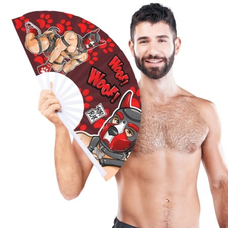 Puppy Fan Red